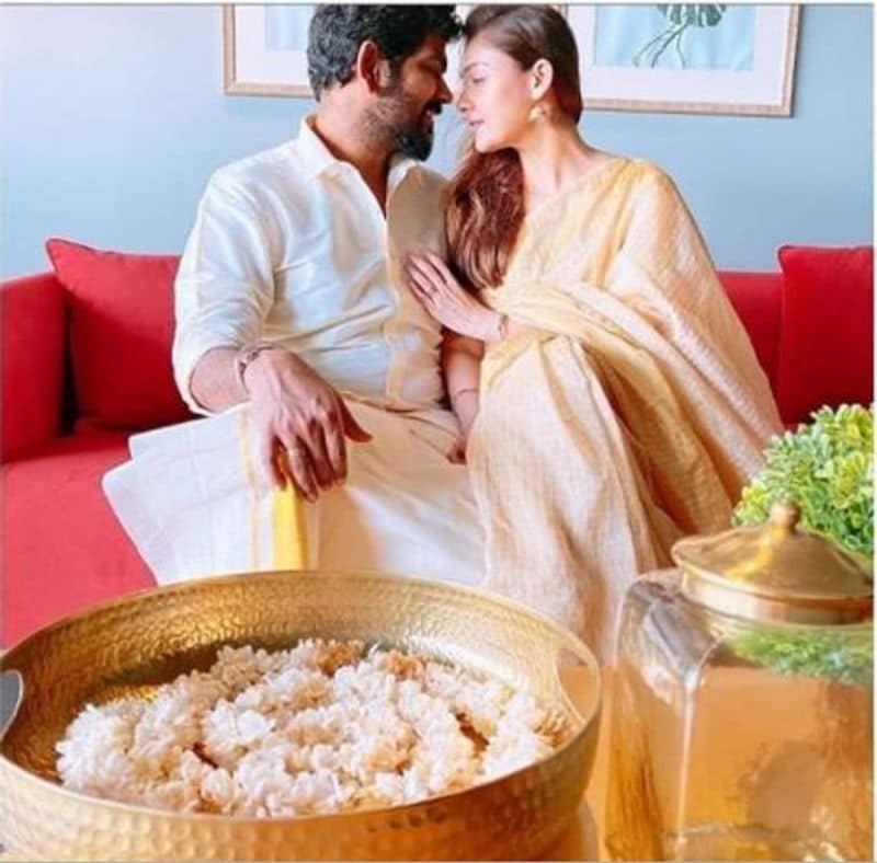 nayanthara and vignesh shivan onam special photo gallery