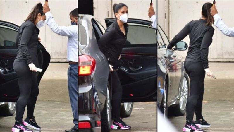 वहीं, एक अन्य शूटिंग सेट से भी करीना की स्पोर्टी लुक वाली फोटोज सामने आई है।