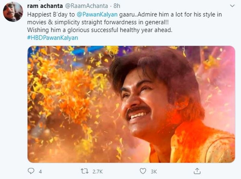Tollywood Celebrities Wishes Power Star Pawan Kalyan
