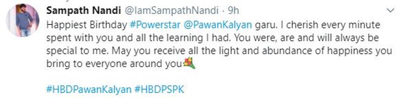 Tollywood Celebrities Wishes Power Star Pawan Kalyan