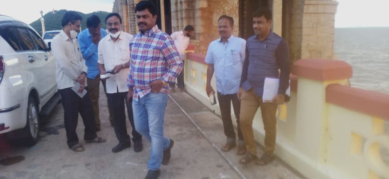 Shivamogga MP B Y Raghavendra Visit TungaBhadra Dam in Munirabad