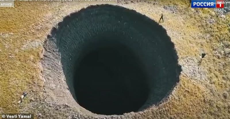 Mysterious holes nearly 100 feet deep appear in Siberias tundra region BSS