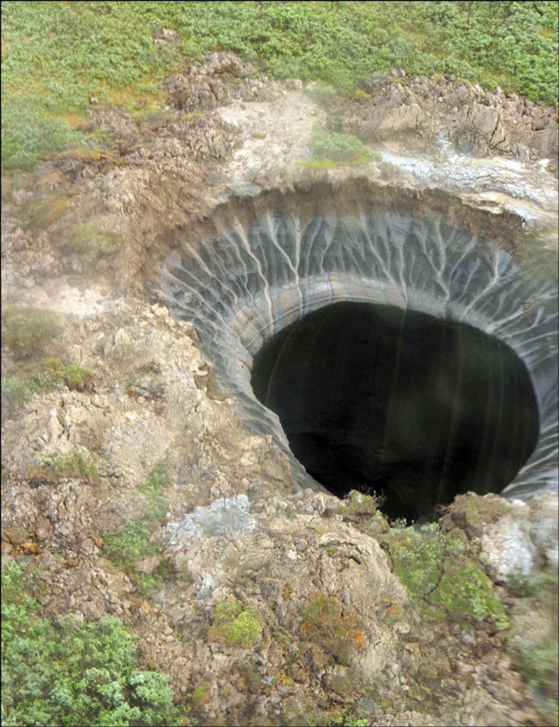 Mysterious holes nearly 100 feet deep appear in Siberias tundra region BSS