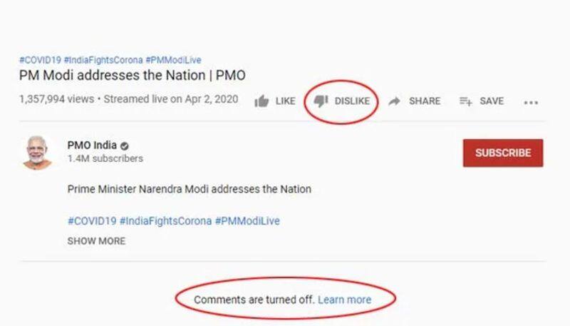 Writing Comments And Like And Disliking The Video Of PMO Restricted