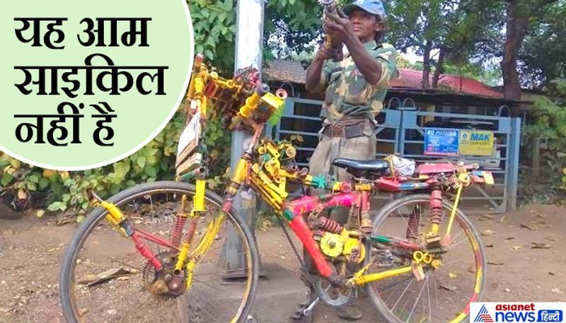 जमशेदपुर, झारखंड. यह हैं चाईबासा स्थित सुपलसाई के रहने वाले 48 वर्षीय विलियम लेयांगी। जहां आम साइकिलें सामान्यतौर पर 18 किमी/घंटे की रफ्तार पकड़ सकती हैं, वही यह साइकिल 54 किमी/घंटा की स्पीड से दौड़ती है। इसमें जहां दो चेन हैं, वहीं 4 कबाड़ साइकिलों से छोटे-बड़े गीयर-एक्सएल आदि निकालकर असेंबल किए गए हैं। यह साइकिल 6 गीयर पर चलती है। आपको जानकर ताज्जुब होगा कि विलियम सिर्फ मैट्रिक तक पढ़े हैं। विलियम साइकिल की मरम्मत की दुकान चलाते हैं।
आगे पढ़ें...बीकानेर की लगड़ीं, लेकिन बहुत काम की साइकिल...