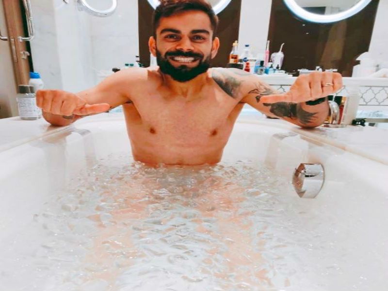 RCB shared a funny picture of Virat Kohli's ice bath ahead of IPL 2020 spb