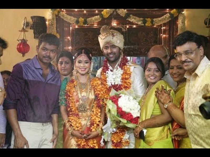 keerthi and santhanu marriage photos