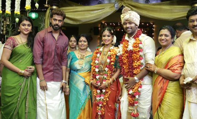 keerthi and santhanu marriage photos