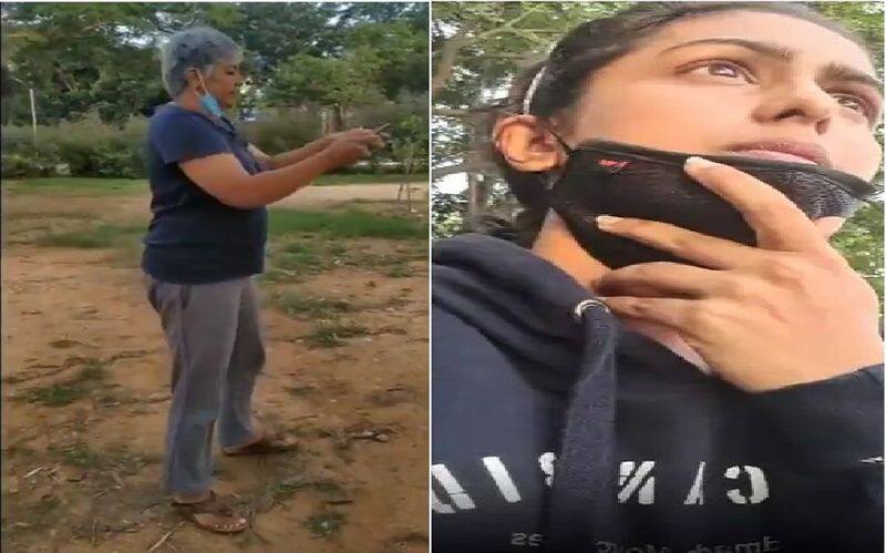 Comali Heroine Samyuktha Hegde attacked in Public Park Shocking video
