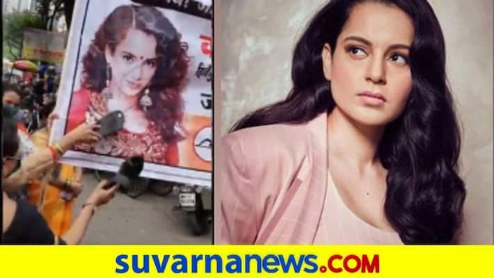 BJPs Sambit Patra reacts after angry mob beats Kangana Ranauts posters in Mumbai BJPs Sambit Patra reacts after angry mob beats Kangana Ranauts posters in Mumbai