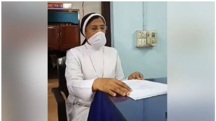 controversy on video of Kerala nun apologizing for Vamana remark in onam message for school students in police station controversy on video of Kerala nun apologizing for Vamana remark in onam message for school students in police station
