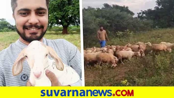 kannada actor Olle huduga pratham purchases 35 sheep viral video kannada actor Olle huduga pratham purchases 35 sheep viral video