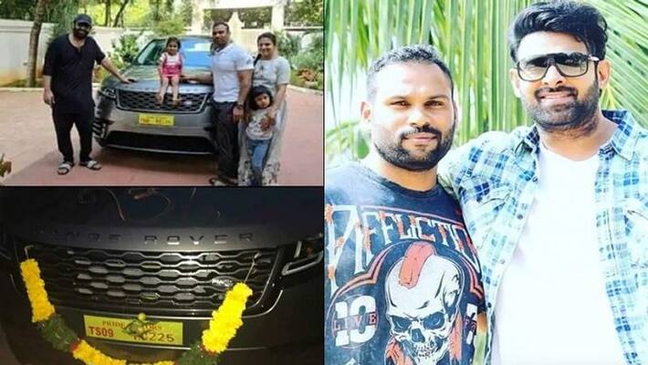 baahubali actor prabhas gifts new range rover velar suv to his gym trainer baahubali actor prabhas gifts new range rover velar suv to his gym trainer