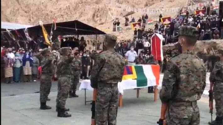 indian army pay tribute to tibatian soldiers killed in action at south pangong bsm indian army pay tribute to tibatian soldiers killed in action at south pangong bsm