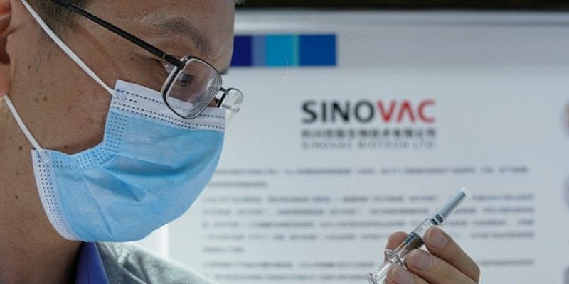 china shows off home made coronavirus vaccine first time in Beijing trade fair