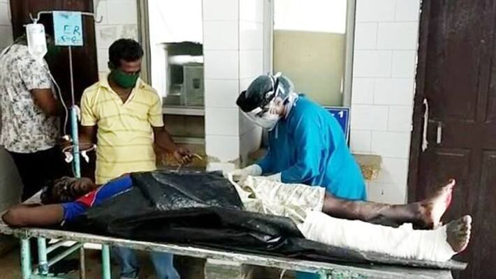 BJP group clash in Ashokenagar turns violent BTD BJP group clash in Ashokenagar turns violent BTD