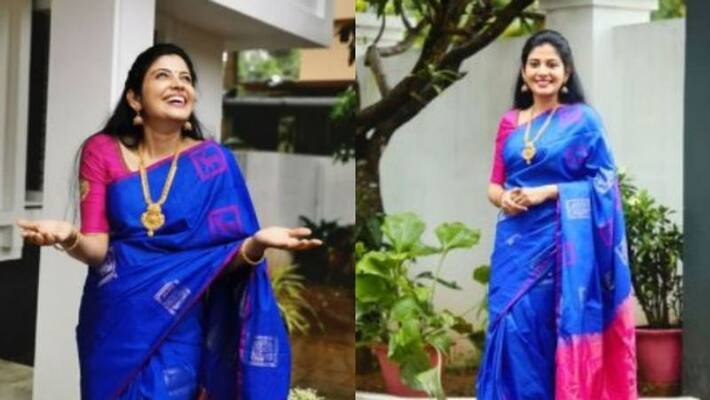 malayalam cute actress sshivadha shared her new saree wear photos on instagram malayalam cute actress sshivadha shared her new saree wear photos on instagram
