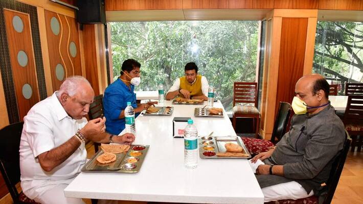 Karnataka BJP MLA lunch Party Canceled By CM BSY rbj Karnataka BJP MLA lunch Party Canceled By CM BSY rbj