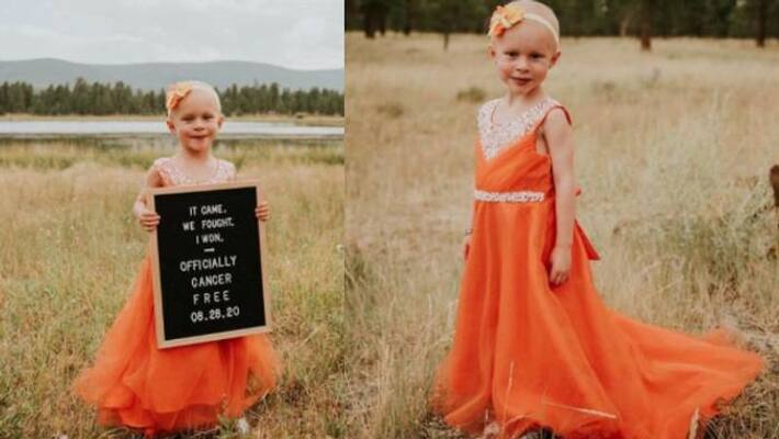 4 year old girl celebrates being cancer free 4 year old girl celebrates being cancer free