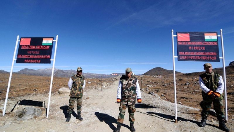 Photograph reveals Chinese soldiers armed with Spears, rod and clubs at India border