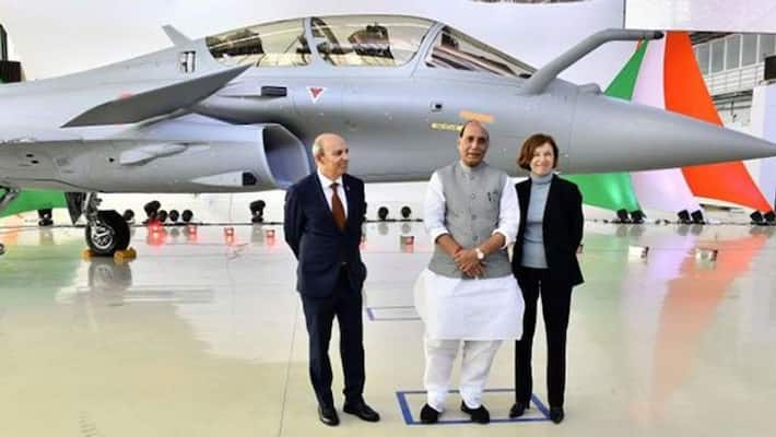 Indian Air Force formally induct Rafale jets in Ambala today in the presence of defence minister Rajnath Singh KPY Indian Air Force formally induct Rafale jets in Ambala today in the presence of defence minister Rajnath Singh KPY