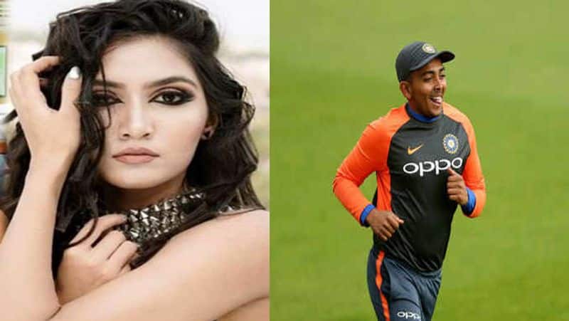 India opener Prithvi Shaw dating with actress Prachi Singh