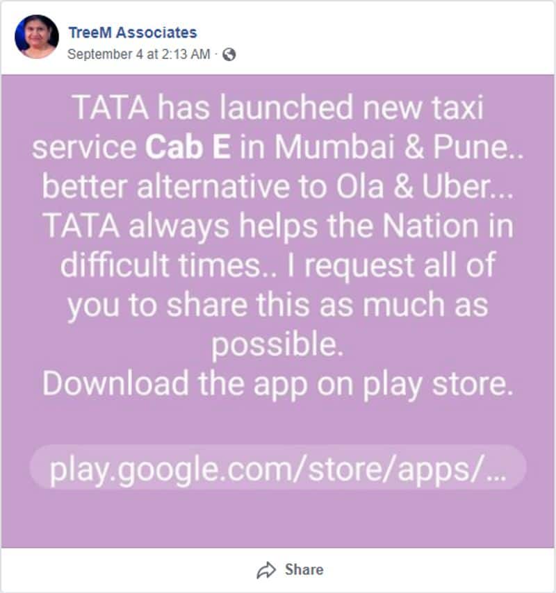 Reality behind news TATA Launched Cab Service in India