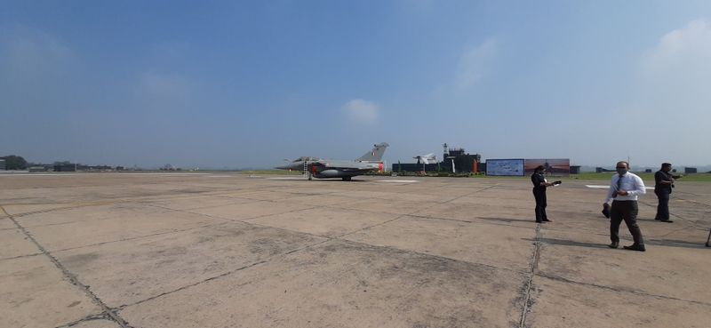 Rafale added to the Golden Arrows Rafale Air Force with Sarva Dharma Pooja