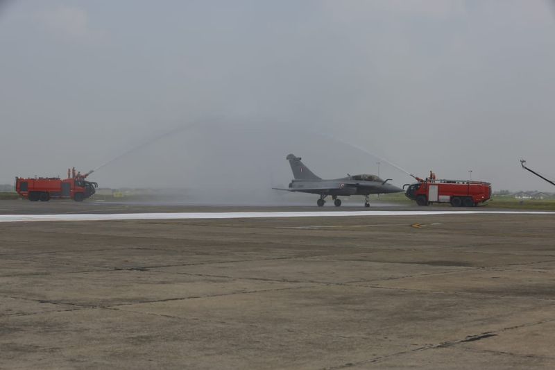 Rafale added to the Golden Arrows Rafale Air Force with Sarva Dharma Pooja