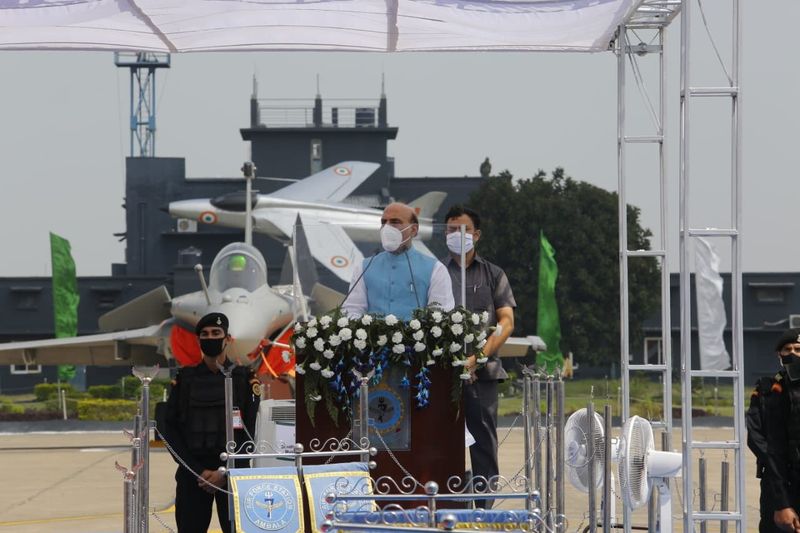 Rafale added to the Golden Arrows Rafale Air Force with Sarva Dharma Pooja