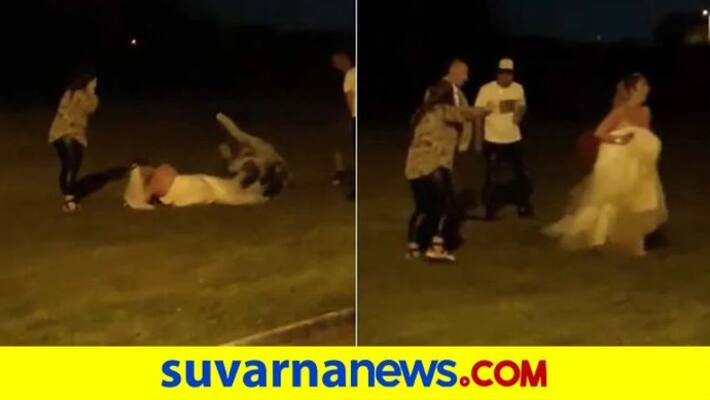 Bride Fighting with unknown people before wedding goes viral Bride Fighting with unknown people before wedding goes viral