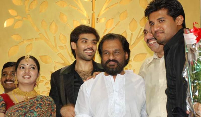 sathyaraj son subiraj and revathi marriage reception photos