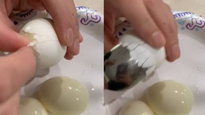 simple kitchen hack to remove boiled egg shell simple kitchen hack to remove boiled egg shell