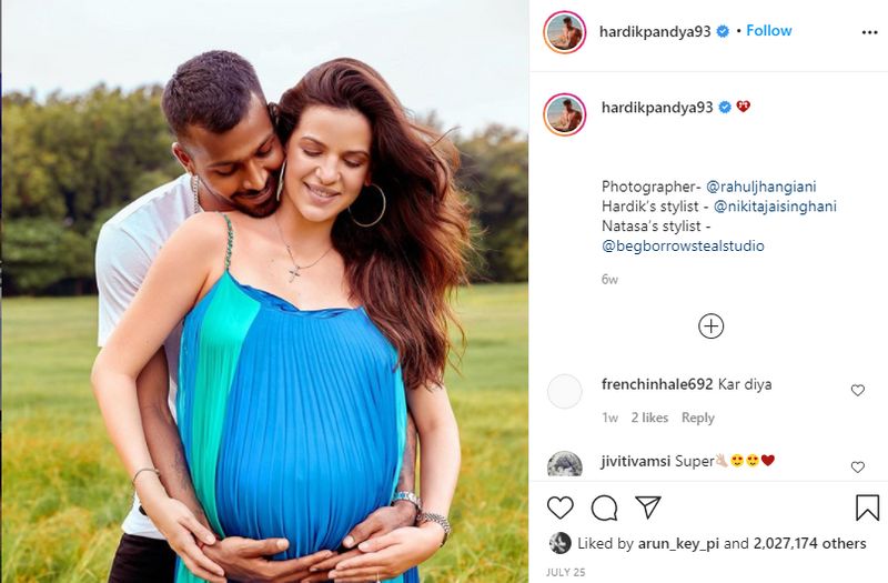 IPL 2020 Natasa Stankovic shares throwback photo with Hardik Pandya