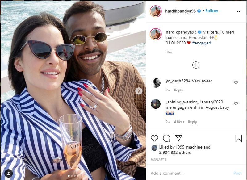 IPL 2020 Natasa Stankovic shares throwback photo with Hardik Pandya