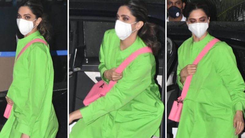 दीपिका पादुकोण (deepika padukone) अपनी अनाम फिल्म की शूटिंग करने गोवा के लिए रवाना हुई। वे फ्लोरोसेंट ग्रीन कलर की ड्रेस में एयरपोर्ट पर स्पॉट हुईं।
