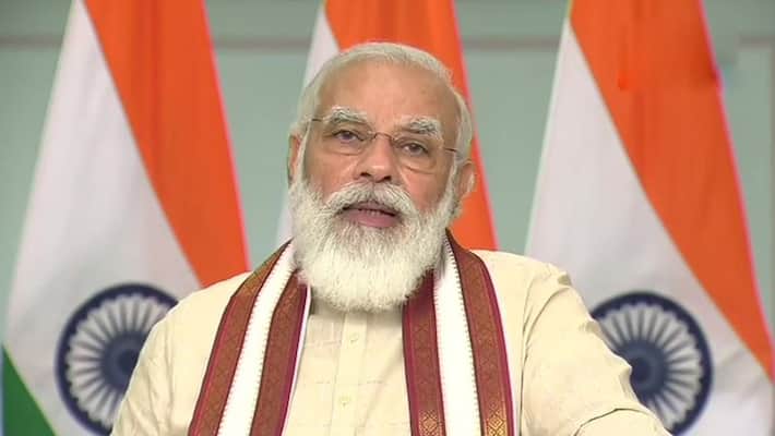 Narendra Modi inaugurates the houses built under Pradhan Mantri Awaas Yojana Grih Pravesh kpn Narendra Modi inaugurates the houses built under Pradhan Mantri Awaas Yojana Grih Pravesh kpn