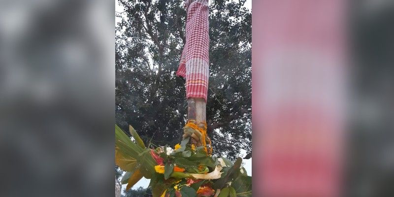 Durga Pujo starts in Kashipur Rajbari at Purulia BTG