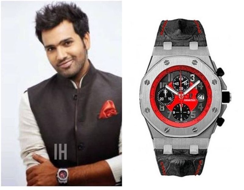रोहित शर्मा Royal Oak Offshore Masato की घड़ी पहनते हैं जिसकी कीमत करीब 25 लाख रुपये है।
