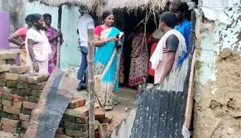 BJP woman leader house allegedly destroyed by TMC in Burdwan BTD