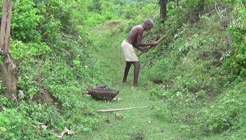 man has carved out a canal to take rainwater to home village in bihar
