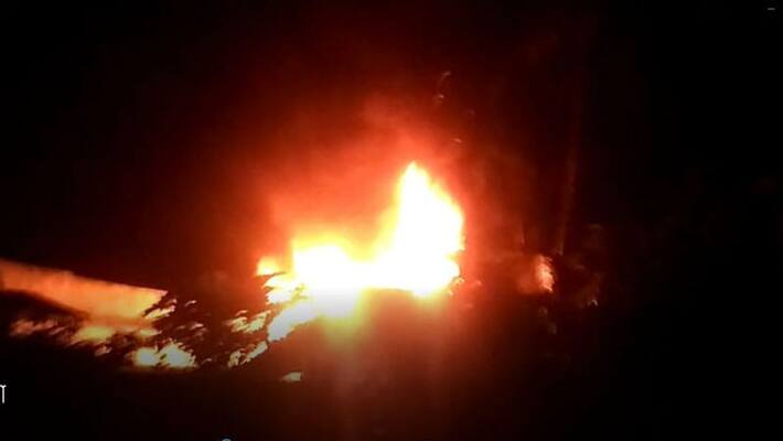 Massive fire breaks out at Ashoknagar ASB Massive fire breaks out at Ashoknagar ASB