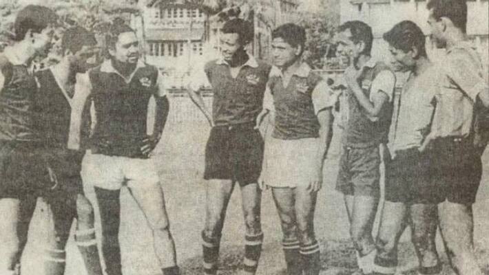 Hyderabad CP Anjani kumar tweet old photo of Indian Foot ball Hyderabad CP Anjani kumar tweet old photo of Indian Foot ball