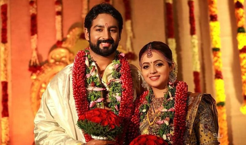 actress bhavana marriage photo