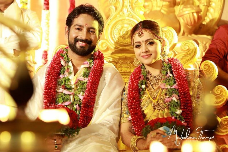 actress bhavana marriage photo