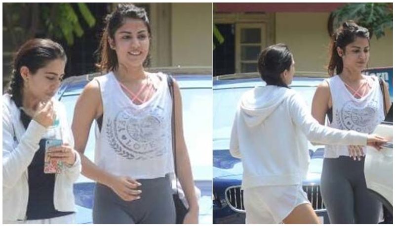 Rhea Chakraborty and Suhsnat Singh Rajput smoking marijuana, claim netizens ADB