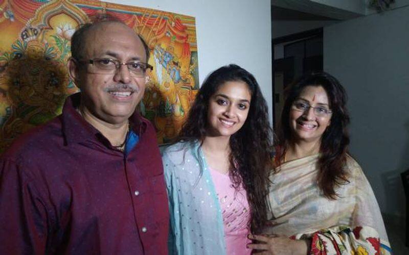 Actress Keerthy Suresh Father Said Malayalam cinema celebrities also used drugs