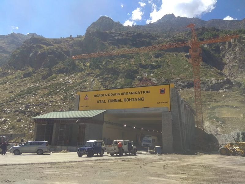 Rohtang Tunnel for inauguration photo story