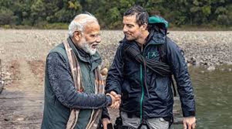 When Pm narendra modi shares his childhood stories to Bear Grylls in man vs wild BRD