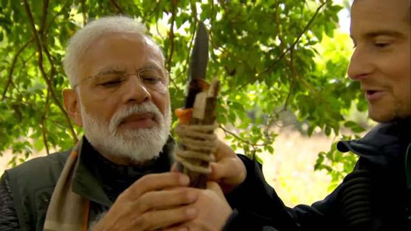 When Pm narendra modi shares his childhood stories to Bear Grylls in man vs wild BRD